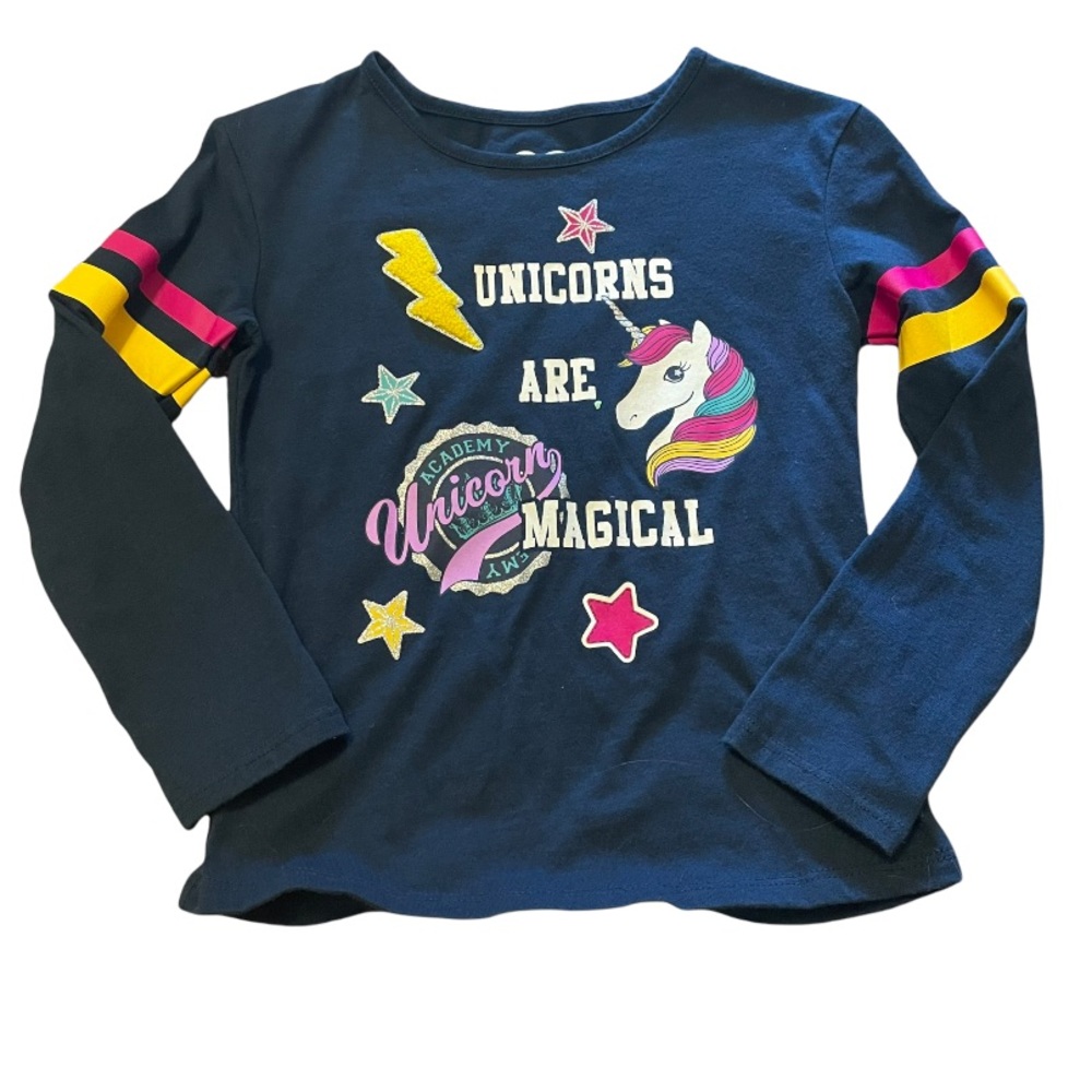 Garanimals Girls Unicorn Graphic Long Sleeve Shirt